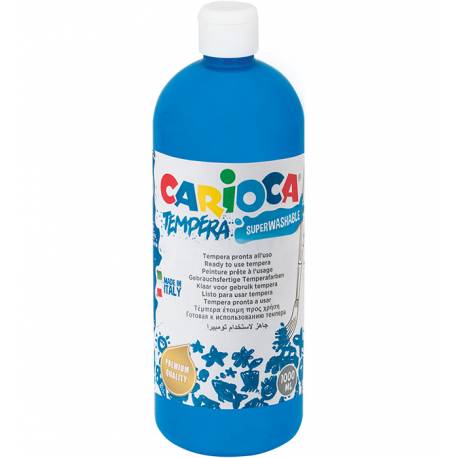 Farby tempery, wodorozcieńczalne Carioca 1000 ml błękit/niebieska
