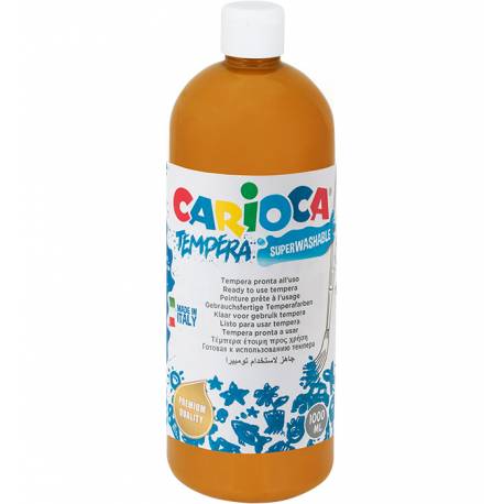 Farby tempery, wodorozcieńczalne Carioca 1000 ml brąz jasny