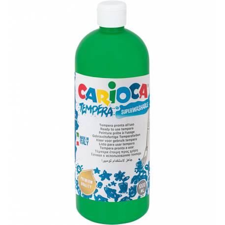 Farby tempery, wodorozcieńczalne Carioca 1000 ml zielona