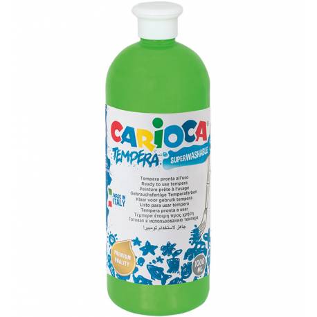 Farby tempery, wodorozcieńczalne Carioca 1000 ml zielona jasna