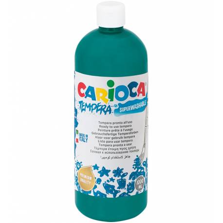 Farby tempery, wodorozcieńczalne Carioca 1000 ml zielona morska