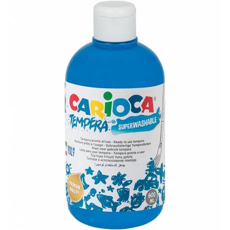 Farby tempery, wodorozcieńczalne Carioca 500 ml błękit