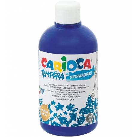Farby tempery, wodorozcieńczalne Carioca 500 ml granatowa