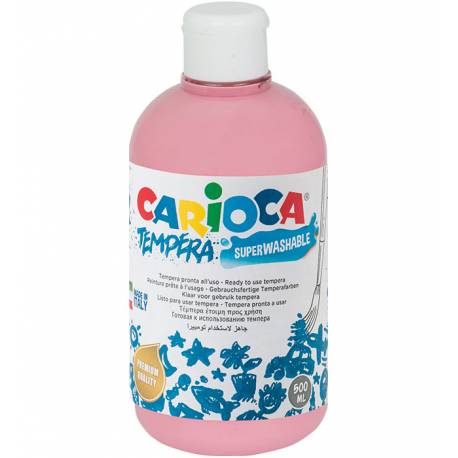 Farby tempery, wodorozcieńczalne Carioca 500 ml różowa