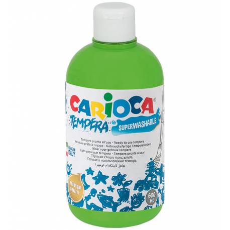 Farby tempery, wodorozcieńczalne Carioca 500 ml zielona jasna