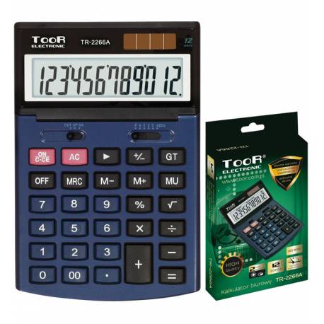 Kalkulator biurowy TOOR 12-pozycyjny TR-2266A