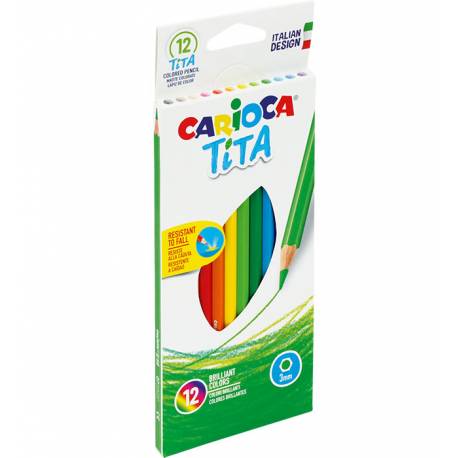 Kredki ołówkowe 12 kolorów CARIOCA TITA