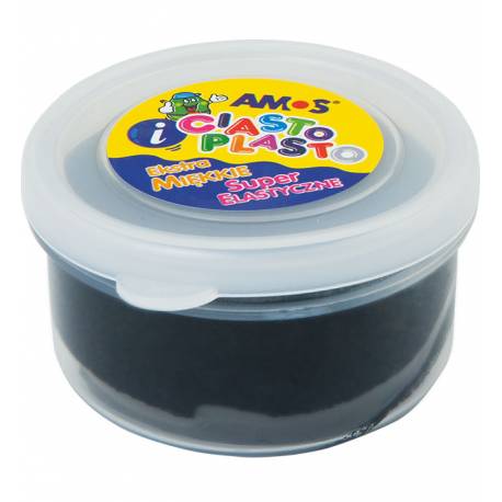 Masa plastyczna CiastoPlasto, dla dzieci AMOS 30 g kolor czarny