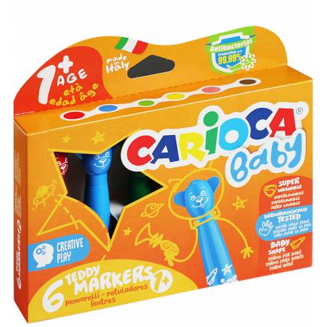 Pisaki dla dzieci, Carioca Misiaki 6 kol. (42057) od 2-roku życia