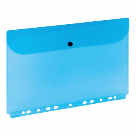 Teczka kopertowa, koperta plastikowa na dokumenty A4 wpinana niebieska GRAND