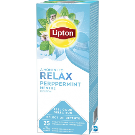 Lipton Classic herbata w kopertach ziołowa Pepermint Classic Relax 25 szt