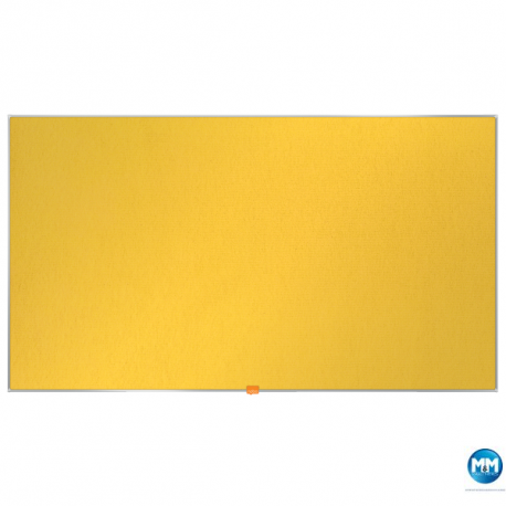 Tablica filcowa Nobo, panoramiczna tablica ogłoszeniowa, wewnętrzna, żółta 122,4 x 69,3 cm