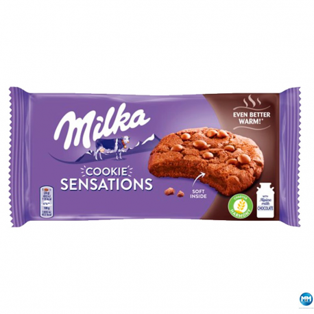 Ciastka Milka Sensation Soft Inside Choco 156g kakaowe (ciemne)