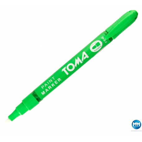 Marker olejowy,cienka fibrowa końcówka 1,5mm, zielony jasny TO-441 Toma