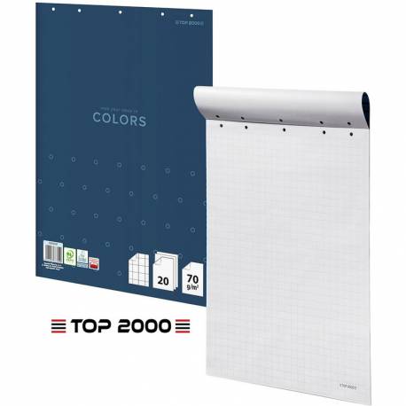 Blok do flipchartu Top 2000 Colors 64x90cm kratka (20)