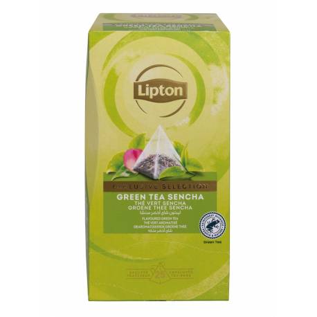 Lipton piramidki herbata czarna Exclusive Selection zielona sencha 25 torebek