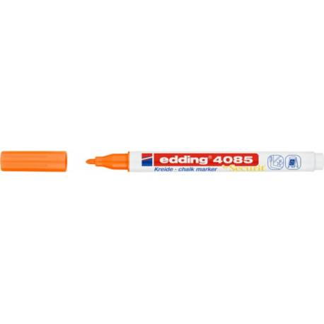 Marker kredowy, do pisania po szkle, pisak zmywalny, Edding 4085, pomarańczowy