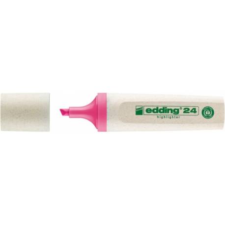 Zakreślacz ekologiczny EDDING 24, różowy