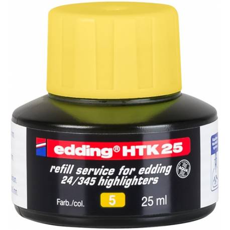 Tusz do uzupełniania zakreślaczy e-HTK 25 EDDING, żółty