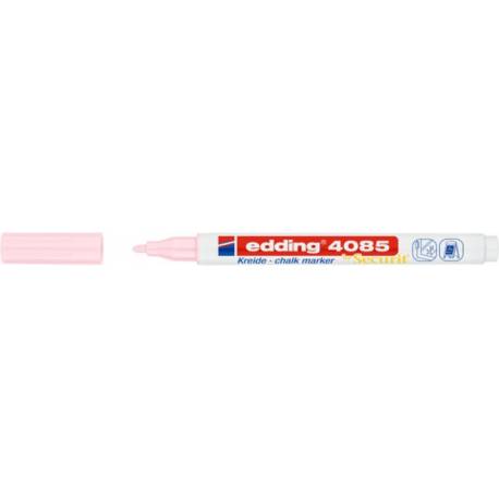 Marker kredowy, do pisania po szkle, pisak zmywalny, Edding 4085, pastelowy rózowy