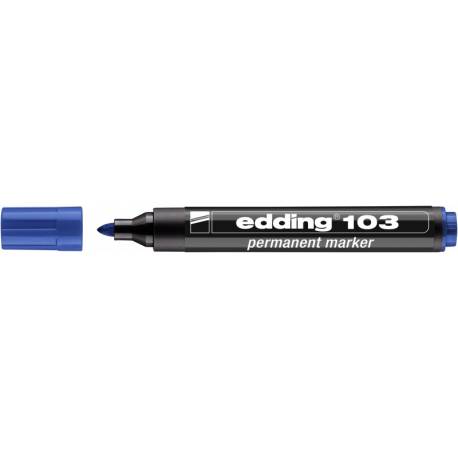 Marker permanentny, pisak EDDING 103, niebieski