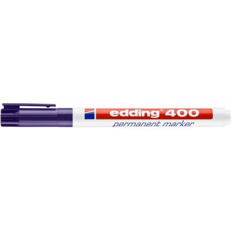 Marker permanentny, pisak Edding 400, okrągły, kolor fioletowy