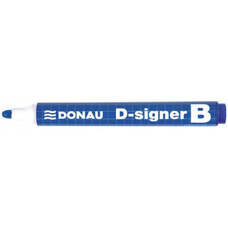 Marker do tablic DONAU D-Signer, okrągły, 2-4mm (linia), niebieski