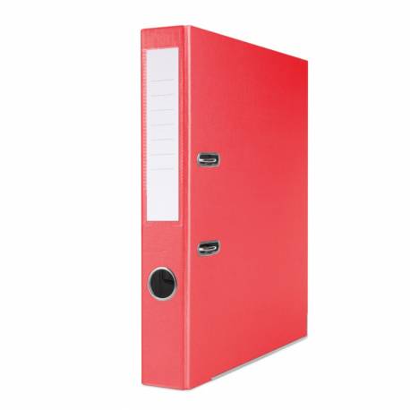 Segregator A4, biurowy segregator na dokumenty BASIC-S z szyną 50mm, czerwony