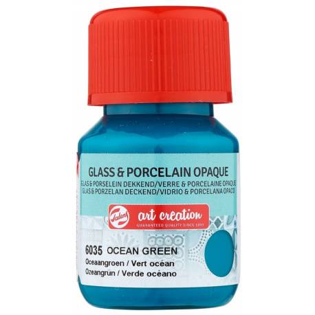 Farba do szkła i ceramiki Glass & Porcelain Opaque 30 ml Ocean Green 6035, Art Creation