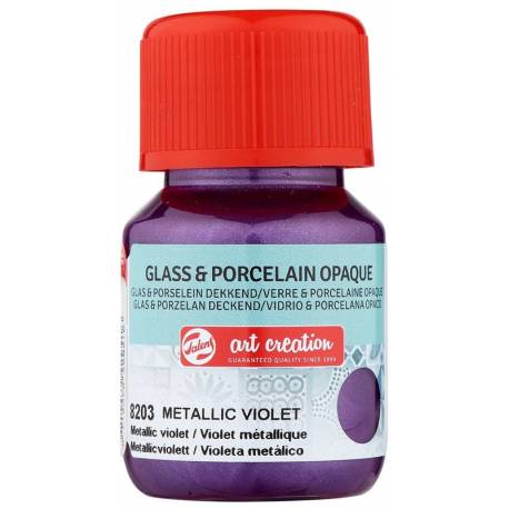 Farba do szkła i ceramiki Glass & Porcelain Opaque 30 ml Metal Violet 8203, Art Creation