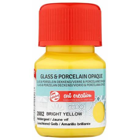 Farba do szkła i ceramiki Glass & Porcelain Transparent 30 ml Yellow Bright 2002, Art Creation