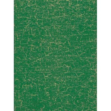 Papier do decoupage zielony - złote spękania 30 x 40 cm FDA445, Decopatch