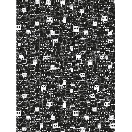 Papier do decoupage Koty czarno-białe 30 x 40 cm FDA772, Decopatch