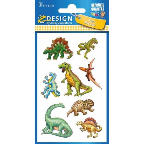 Naklejki Kids Dinozaury 3-ark., ZDesign Avery