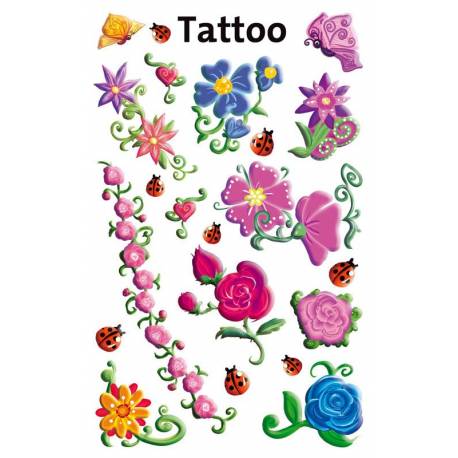 Nakl. Kids tatuaże - kwiaty, Zdesign Avery