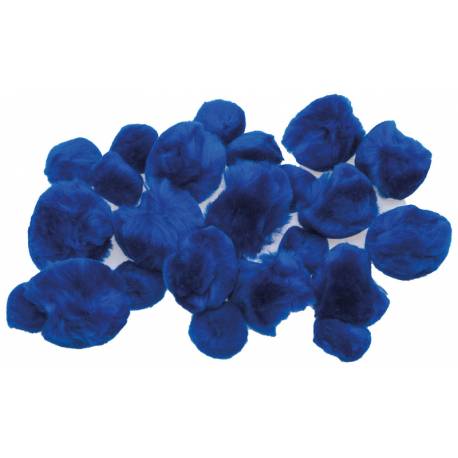 Pompony dekoracyjne Super puszyste niebieskie POM37, Brewis