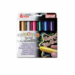 Farby w sztyfcie playcolor pocket metallic pudełko 6 kolorów