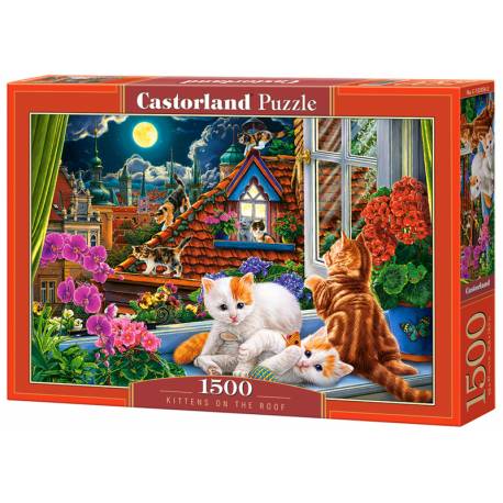 Puzzle 1500 el. Kittens on the Roof C-152056-2, Castorland