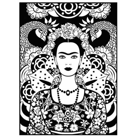 Kolorowanka welwetowa Frida Kahlo 47x35, Colorvelvet