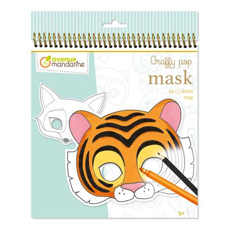 Kolorowanka Maski - Zwierzęta, Avenue Mandarine