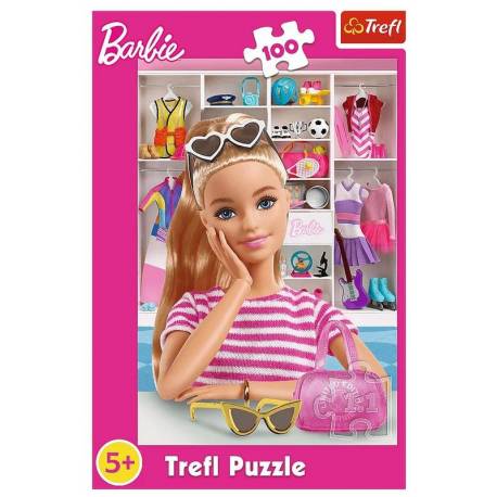 Puzzle 100-el Poznaj Barbie 16458, Trefl