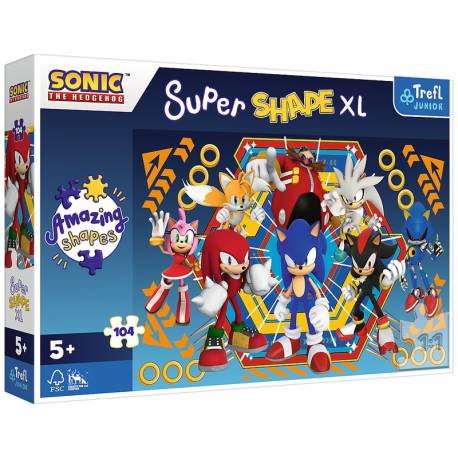 Puzzle 104 XL Super Shape - Świat Sonica 50032, Trefl