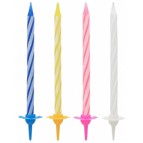 Świeczki urodzinowe - 6cm, 12szt, GoDan