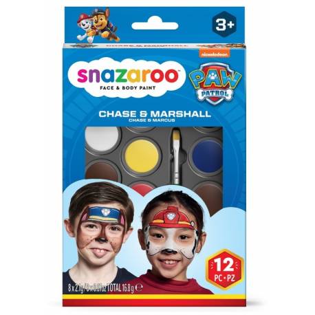 Zestaw do malowania twarzy Psi Patrol Chase i Marshall, Snazaroo