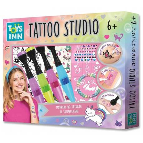 Zestaw Tattoo studio markery ze stempelkami, Stnux