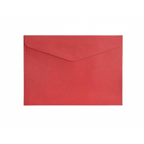 Koperty C5 ozdobne, kolorowe koperty Pearl czerwony K., 150g, 10szt.