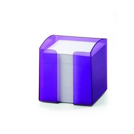 TREND pojemnik z karteczkami, fioletowy-przezroczysty (purpurowy) 