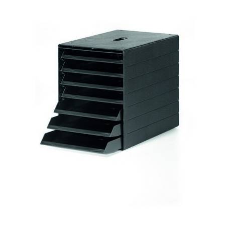 IDEALBOX PLUS A4 pojemnik z 7 szufladami z osłoną, czarny