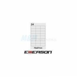 Etykiety Emerson A4 (100 ark) wym. 70x37 mm 24/1str