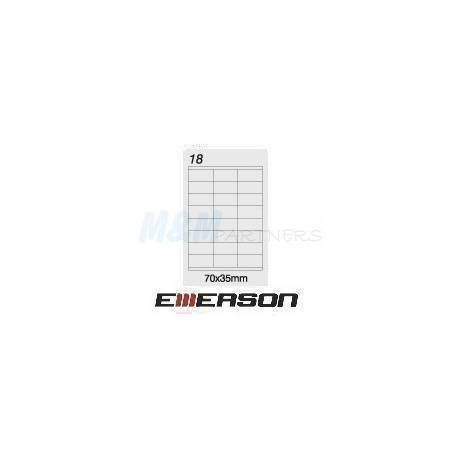 Etykiety Emerson A4 (100 ark) wym. 70x35 mm 24/1str